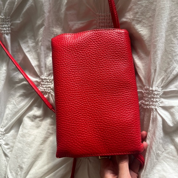 Aritzia Auxiliary red orange leather purse - Picture 12 of 15